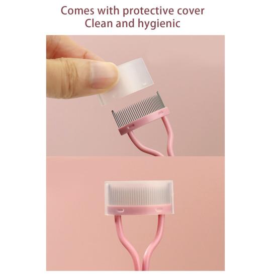 1 шт./1 компл., щипцы для завивки ресниц из нержавеющей стали, расческа-сепаратор для ресниц, портативный ручной инструмент для завивки ресниц, инструмент для завивки ресниц для женщин и девочек, принадлежности для макияжа, подарок на день рождения