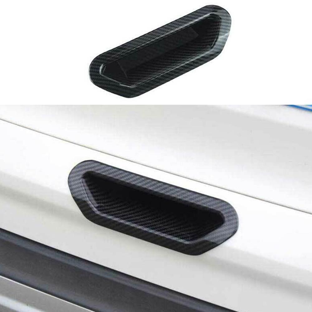 Carbon Fiber Tailgate Handle Cover for Ford Escape For Kuga 2013 2019 Waterproof and Heat Resistant Custom Fit