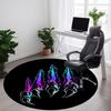 1pc Claw Marks Office Round Area Rug,  Mat Suitable For Office, Under Office Chairs Bedroom Living Room Home Decor, Room Deco