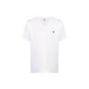 Polo Solid Color V-Neck Cotton Small Logo Embroidered Short Sleeve T-Shirt Men Tops White 710671453-008