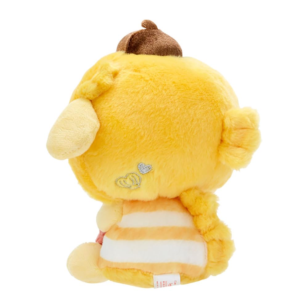 Sanrio Plush Toy 17cm Wide X 11cm Deep X 17cm 231525 (Water Creatures) Pompompurin, Approx. High,