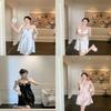 Ice Silk Sleepwear Women Summer Sleeveless Nightdress With V Neck For Home Relaxation