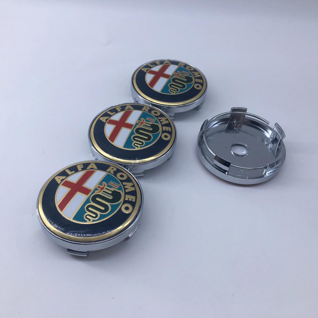 4PCS 60MM Hub Center Cover Car Modification Accessories for Alfa Romeo Giulia Giulietta 159 Mito Spider GTA lhj566