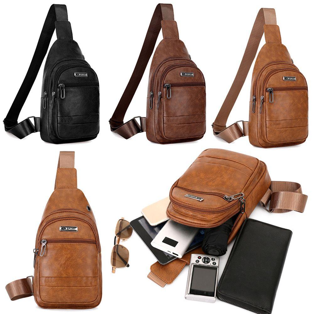 Модная дорожная кожаная сумка-мешок через плечо Boby, многоцелевая сумка-слинг на молнии