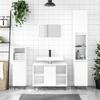 VidaXL Bathroom Cabinet High Gloss White 80x33x60 Cm 831630