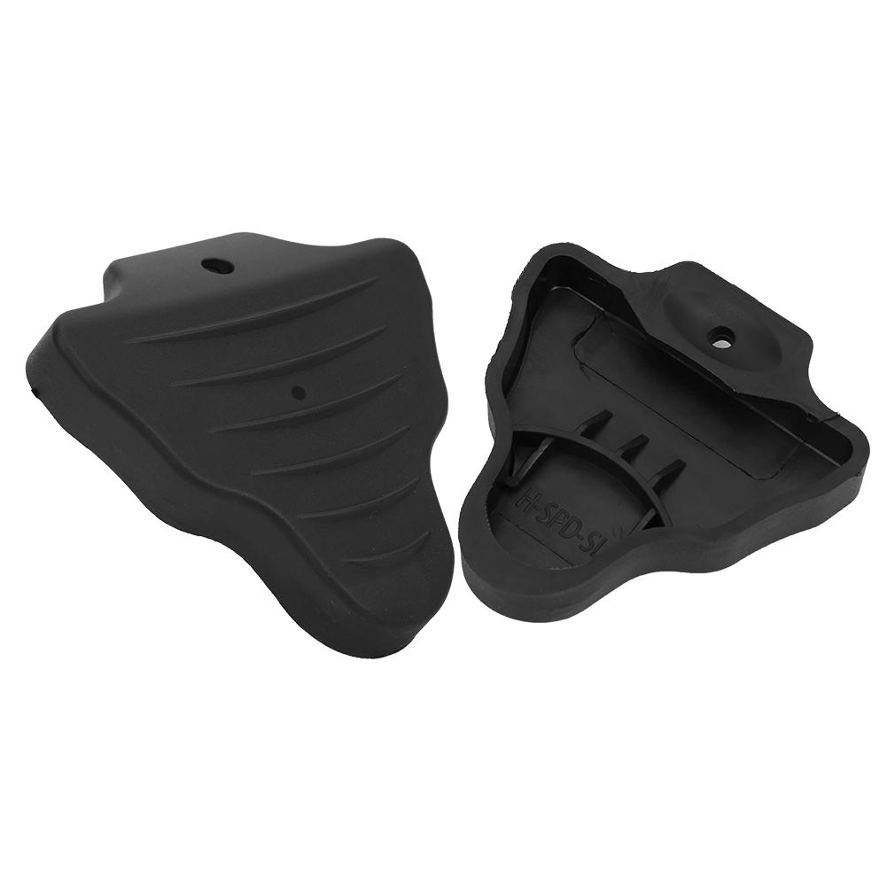 Пара резиновых черных велосипедных педалей, шипы, протектор, защитная крышка, велосипедные запчасти, совместимые с SPD-SL