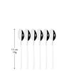 6Pcs Mirror Polished Stainless Steel Coffee Stirring Spoon Teaspoon Ice Cream Spoon Small Spoons Cutlery Set