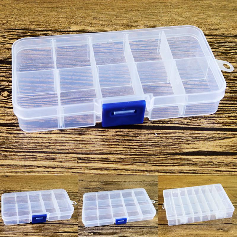 1x Organizer Jewelry Box Plastic Case Slots Container Storage Bead Jewelry