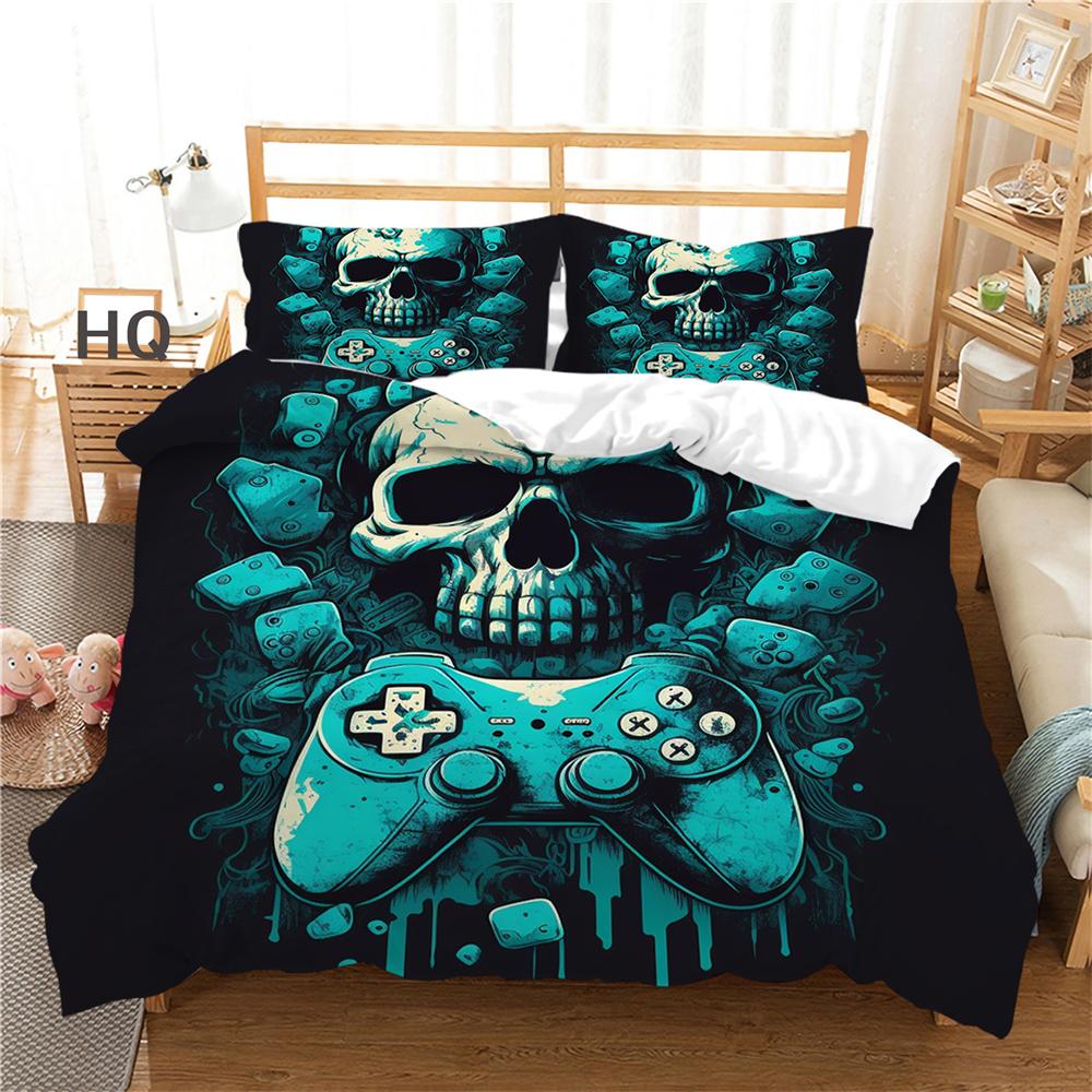 Комплект постельного белья игровая консоль принтованные покрывала размера King для мальчиков полиэстер одеяло комплект дизайн покрывало
