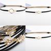 Simple Solid Color Ring Buckle Decoration Women Slim Waist Belt For Daily Wear