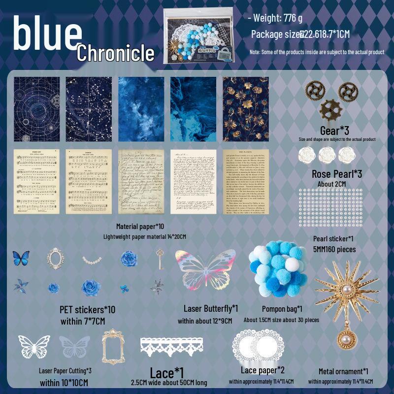 Счастливая лента кружево ита-бэг: Красный бумажный фон, наклейки для красоты и дырокол