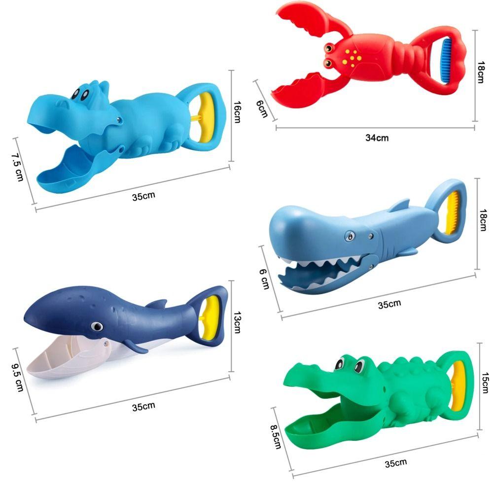 Мультяшная игрушка акула крокодил клипса развивающая животное пляжные игрушки дети