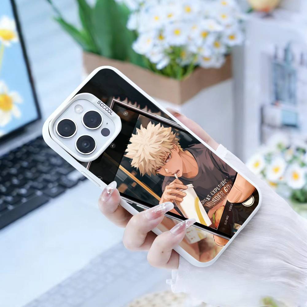 Чехол для телефона Katsuki Bakugo p-Hero Academia Для iPhone 17,16,15,14,13,12,Pro MAX Черный Матовый Ударопрочный Чехол