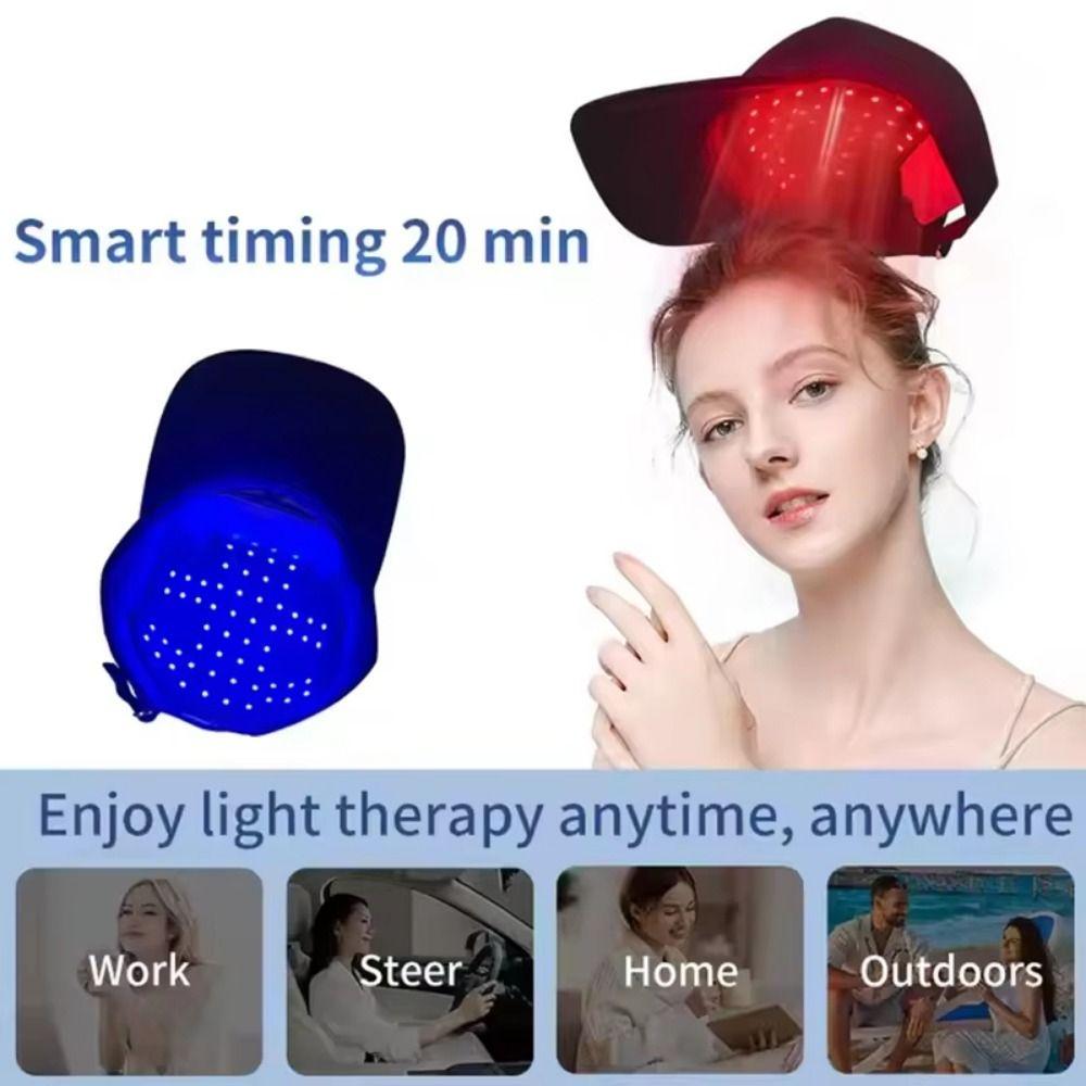 Infrared Light Hair Growth Device Red Blue Light Laser Hair Care Cap for Men and Women