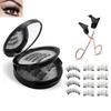 Magnetic False Eyelashes Set 8 Pairs with Magnetic Eyelash Applicator C Curl Fiber Material