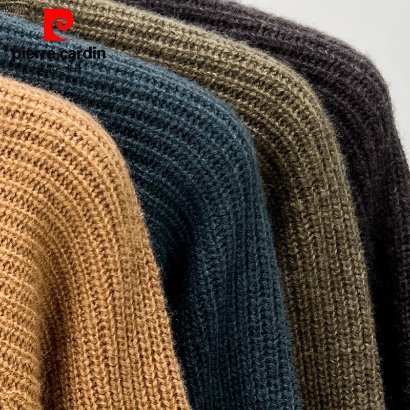Мужской свитер Pierre Cardin из 100% шерсти, с круглым вырезом и крупной вязкой