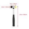 25mm Size Rubber Hammer Rubber Material Double Faced Hammer Plastic Mallet  Furniture Assembly