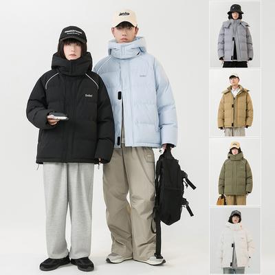 Мужское стеганое пальто, зимняя утепленная одежда с капюшоном, новая молодежная стеганая куртка для пары, утолщенная