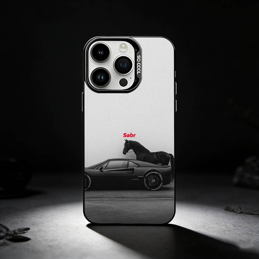 Sabr Arabic Case For iPhone 17 16 15 14 13 12 11 Pro Max Plus Supercar Horse Islamic Muslim Patience Shockproof Matte Cover