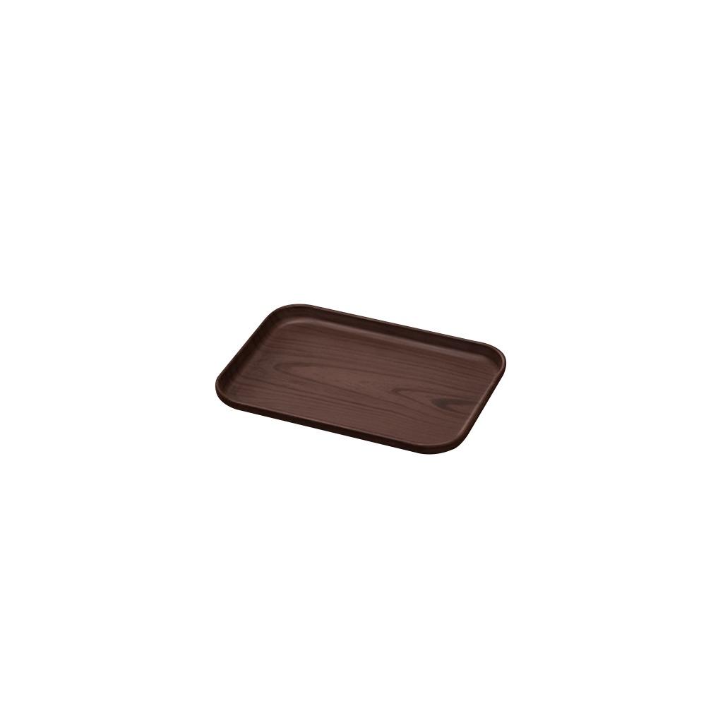 New Rectangular Pallet Plastic Wood-grain Imitation Tray Nordic Style Hotel Service Tray Household