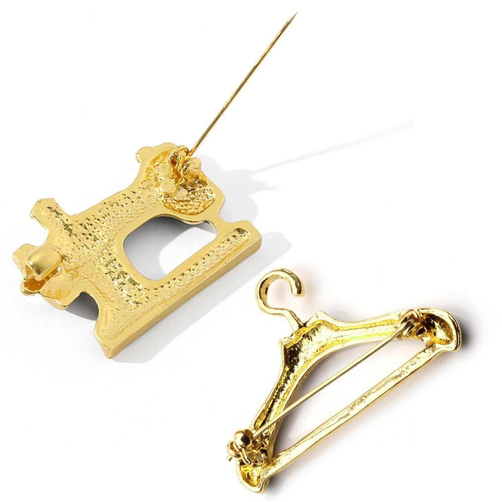 Ретро Для Женщин Металлические Значки на Лацкан Пиджака Швейная Машинка Брошь Вешалка Броши Эмалевая Брошь