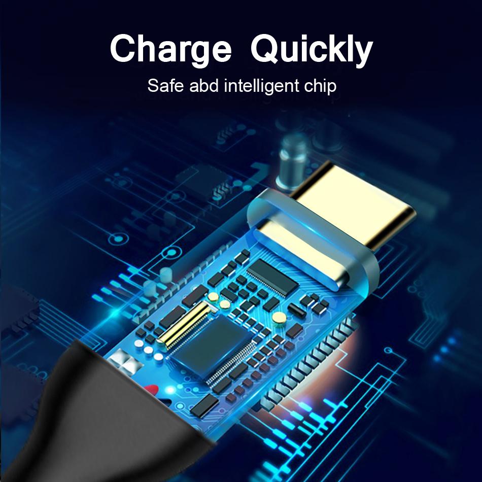 QGeeM Кабель USB 3.1 типа C к USB C Gen2 PD 60 Вт USB-C к USB C, зарядный провод, нейлоновый кабель, шнур для Samsung S9 S8 Macbook Pro