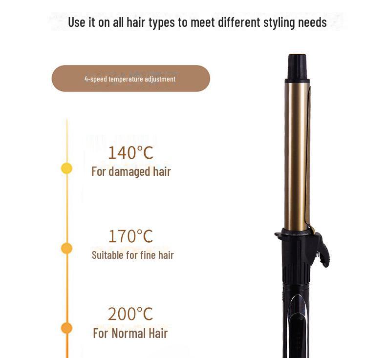 Профессиональные вращающиеся на 360° щипцы для завивки волос для салонного использования — большие и маленькие размеры