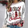 Women's Sweater Pullover Christmas Party Clothes Autumn New Long Sleeve T-Shirt Imitation Cotton O Neck Top Casual Sweatershirt