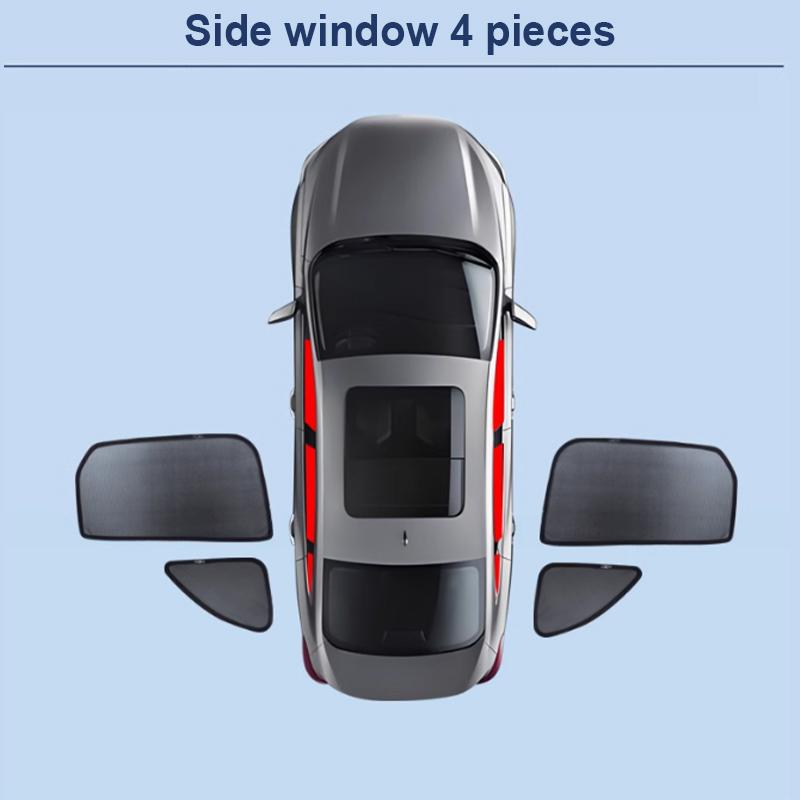 Car Mesh Sunshade For Toyota Land Cruiser Prado J250 MK5 2024 2025 2026 Lexus GX MK3 Window Magnetic Visor Sun Shade Accessories