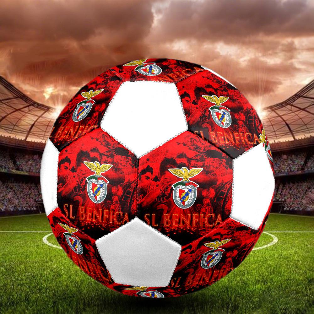 1 шт. Логотип SL Benfica размер 5 футбольный мяч ПрагаФутбольный мяч для зала Цветной Для всех возрастов Машинная строчка ПВХ Готов к соревнованиям Прочный Высокий отскок