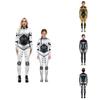 Stretchy Robot Armor Print Halloween Cosplay Jumpsuit Bodysuit Costume