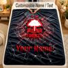 Flannel BlanketNottingham Forest FC Custom Name Text Personalized Soft Warm Throw Blanket Home Decor Gift