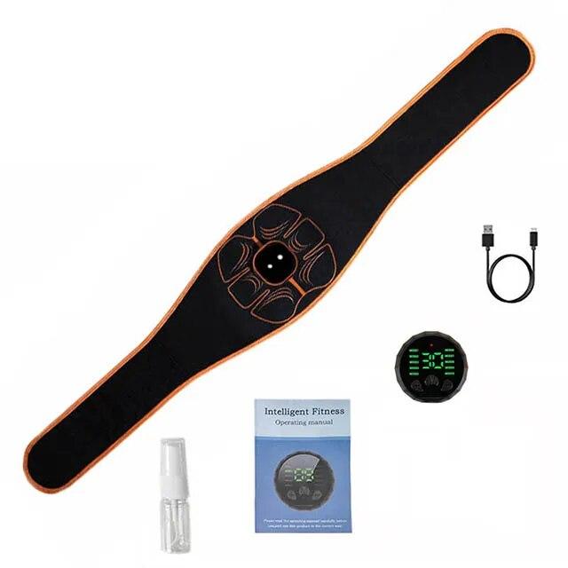 Стимулятор мышц живота, пояс для тренировки пресса, стимулятор талии, триммер EMS, фитнес-массажер для дома, для похудения, зарядка через USB