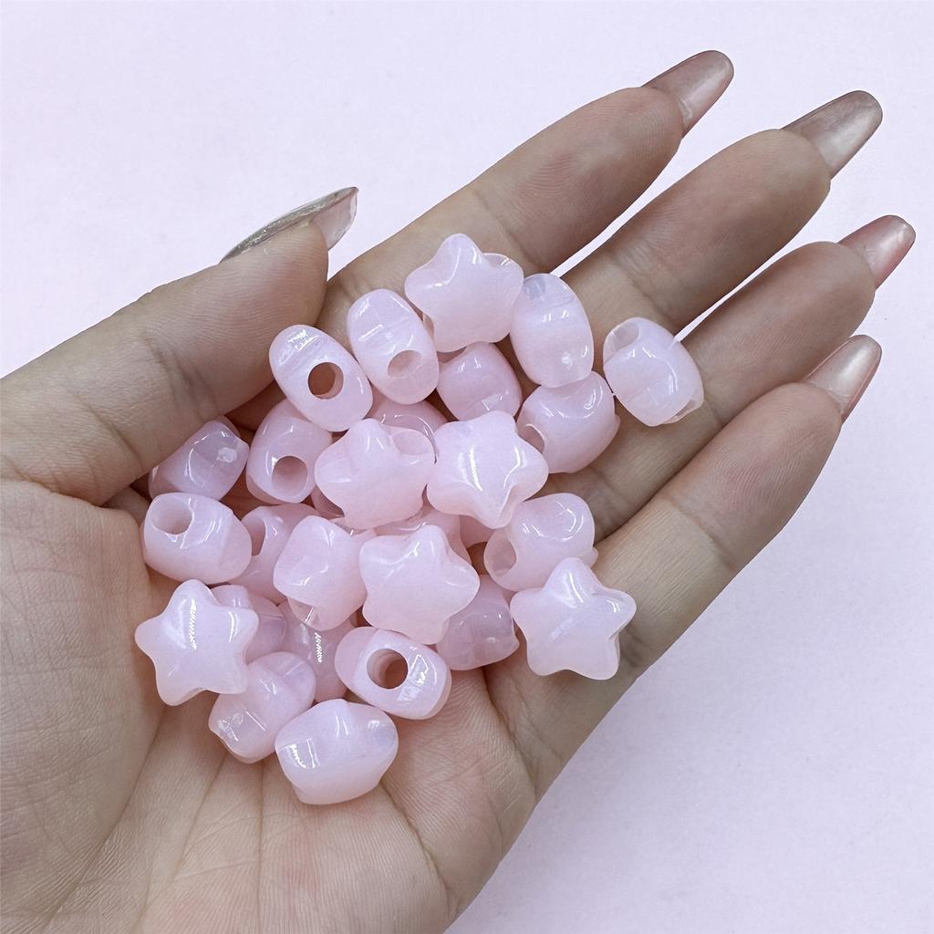 Ювелирная пятиконечная звезда 60 шт. акриловый желеобразный цвет для браслета, сережек, изготовление ювелирных изделий своими руками, аксессуары 13,6 мм, свободные бусины, бисерные материалы