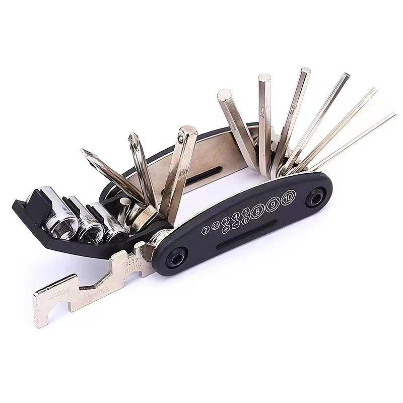 16 In 1 Multi Functional Portable Screw Tool Set for Motorcycle Accessories Bike Furniture Maintenance Tools Hexagon Wrench Set