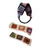Pastoral Bandana Turban Crochet Hair Scarf Color Matching Hairband Knitted Headband for Women Trend Y2K Hair Accessory