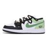 Air Jordan 1 Puppy Fragment Нескользящие износостойкие Низкие винтажные баскетбольные кроссовки Мужские Черно-зеленые 553558-131(Команда85-)