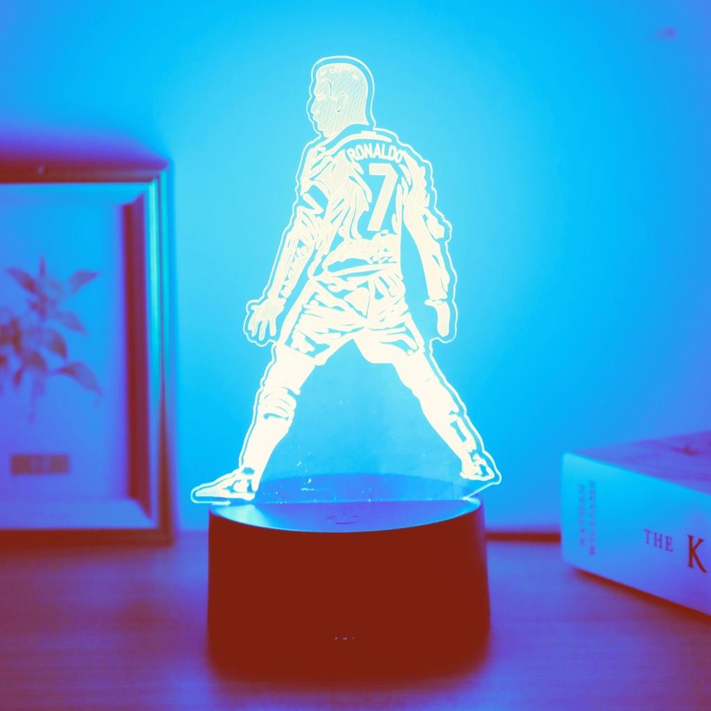 Спортивный 3D ночник USB Сенсорный Цветной Свет Атмосферный Свет для Комнаты Подарочный Свет.