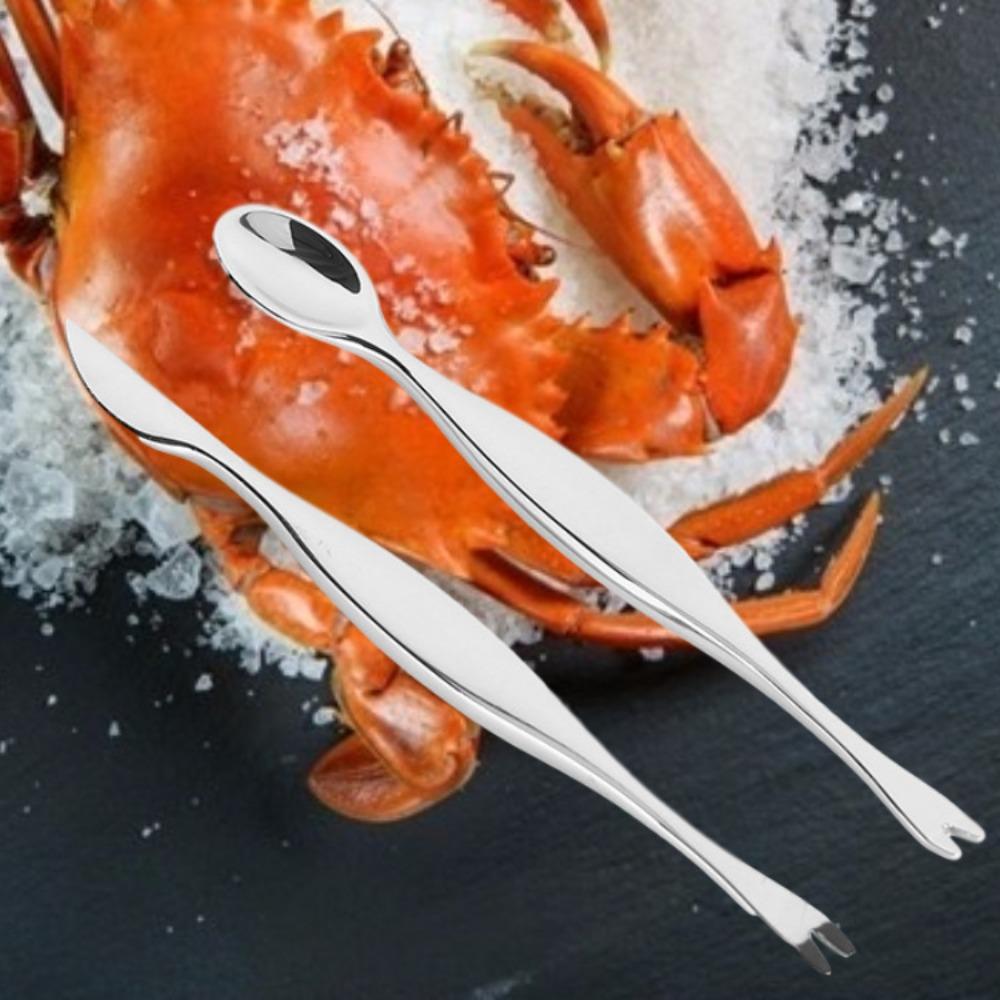 3pcs Labor-saving Crab Stripping Forceps High Hardness Crab Picks Spoons Set  Shrimp