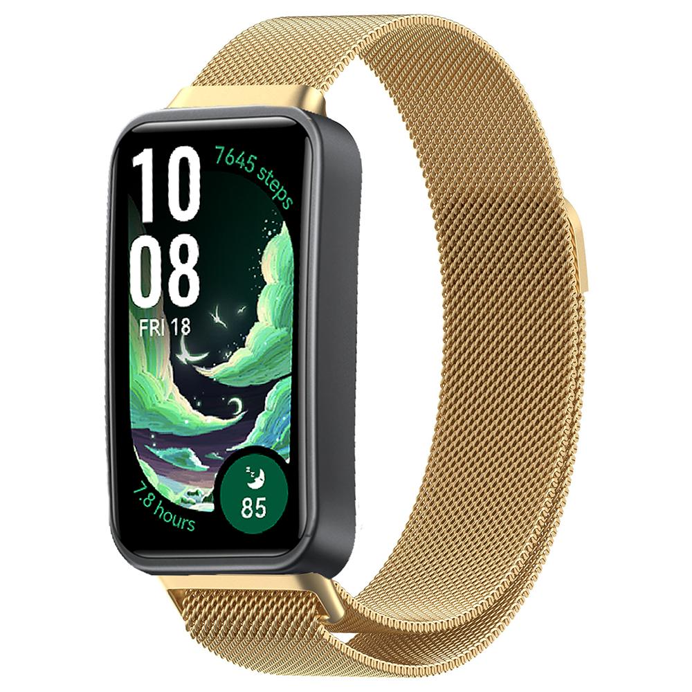 Миланская петля для Huawei Band 10 9 8 Магнитный металлический браслет из нержавеющей стали Ремешок Аксессуары для Huawei Band 11/11 Pro