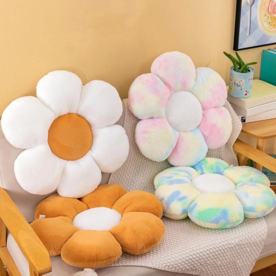 Подушка для сиденья с цветком, милая форма лепестков, пушистая подушка для спины, защитная подушка для бедер, супер мягкое офисное кресло, автокресло, диван, подушка для ягодиц