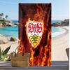 Пляжное полотенце с принтом футбольного клуба VfB Stuttgart, Большое, Мягкое, Быстросохнущее, для Пляжа, Кемпинга, Плавания