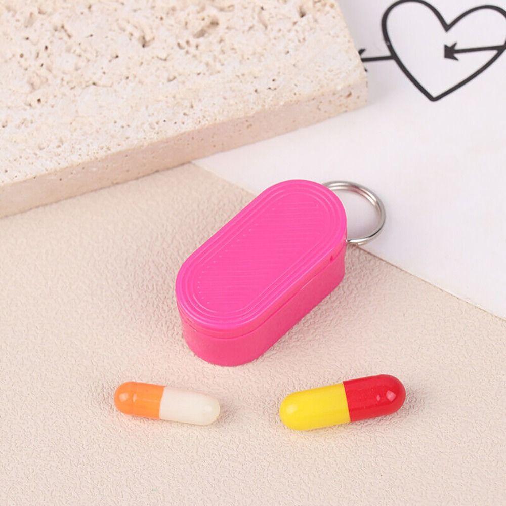 Коробка для хранения Брелок Держатель для таблеток Пластиковая Мини Карманная Таблетница Новая Ежедневное Хранение Лекарств Кемпинг