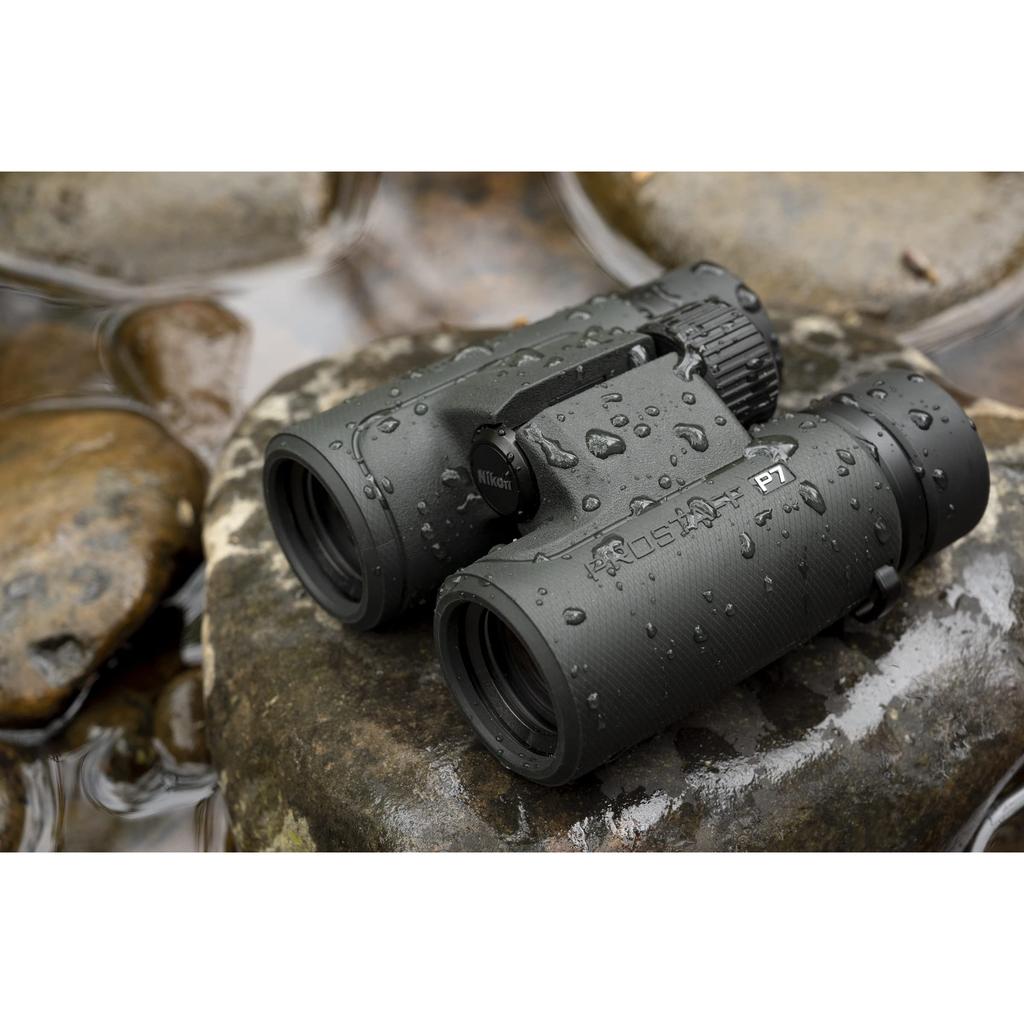 Бинокль Nikon PROSTAFF P7 10x30, 10-кратное увеличение, компактный, для наблюдения за птицами, концертов, спорта, путешествий - Угольно-серый