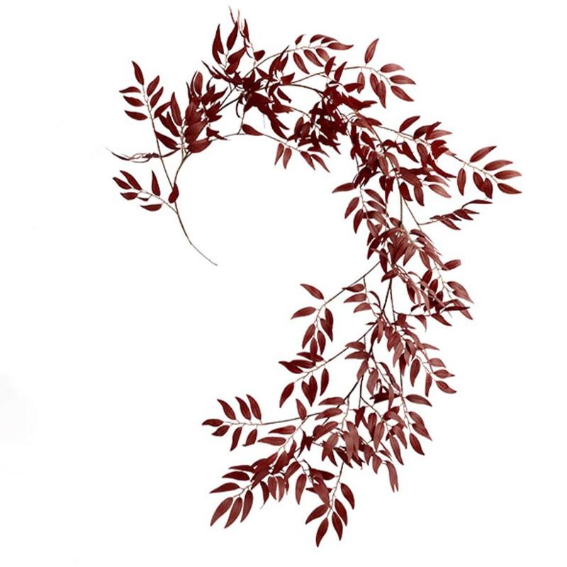 170 см искусственные листья ивы, лозы, шелковые поддельные висячие растения ивы, зеленая гирлянда, веревка для внутреннего декора свадебной вечеринки, украшения сада на открытом воздухе