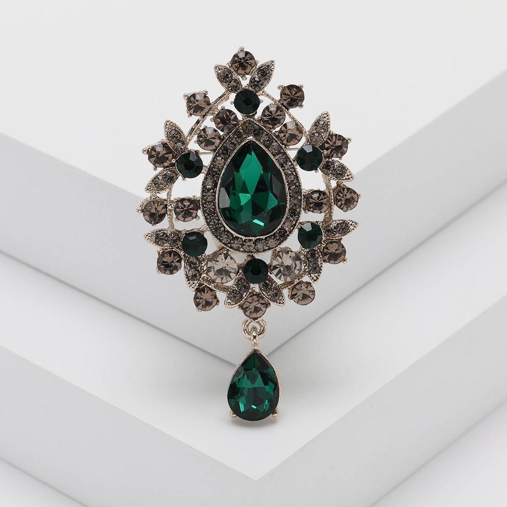 Брошь-подвеска из стекла в корейском стиле - Модный универсальный аксессуар для одежды