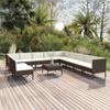 Day and Night - Day and Night Garden Furniture Set 12 Pieces and Brown Synthetic Rattan Cushions
