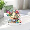 2D Flat Easter Cake DIY 5D DIY Diamond Art Tabletop Decorations Diamond Painting Desktop Decorations Bedroom Table Decoration