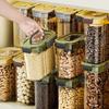 Пластиковые прозрачные герметичные банки для пищевых продуктов Пять злаков 2л/3л/4л Контейнер для хранения свежести Банка Итальянская паста Многоразовые ящики для хранения