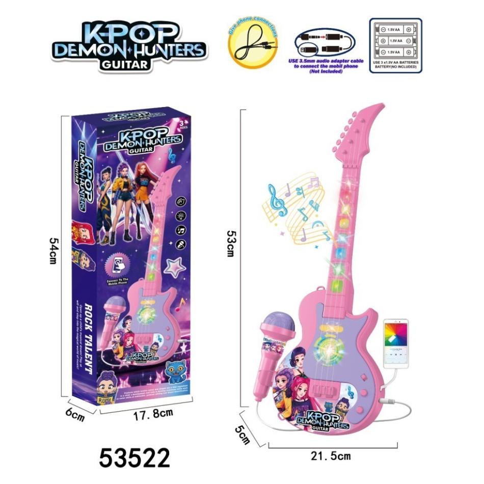 Аниме K-pop Истребитель демонов периферийный Детский микрофон Ослепительные 5 огней Микрофон для мальчиков и девочек проигрывает песни Игрушка Подарки